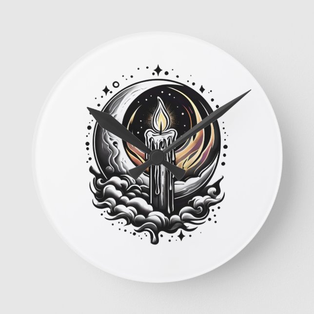 Relógio Redondo Magia Lua (Frente)