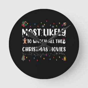 Relógio Redondo Mais Provável Para Ver Todos Os Filmes De Natal