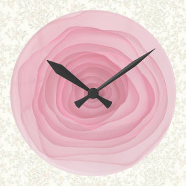 Relógio Redondo Mal cor-de-rosa Rosa de pintura ácida