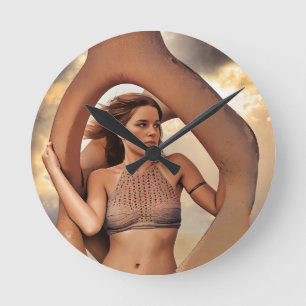 Relógio Redondo Man Cave Clock