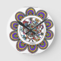 Mandal floral no estilo Madhubani