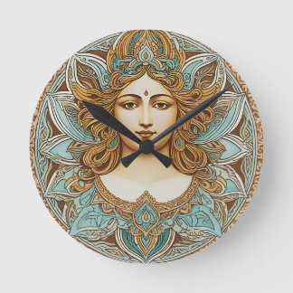 Relógio Redondo Mandala, Cushion de mulheres