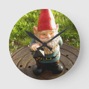 Relógio Redondo Manhole Gnome