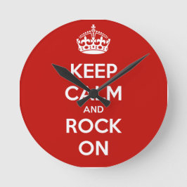 Relógio Redondo Mantenha-se calmo e balançar