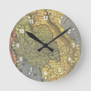 Relógio Redondo Mapa do reino de Sião