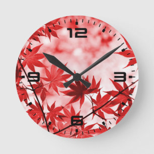 Relógio Redondo Maple deixa paisagem Design-21355