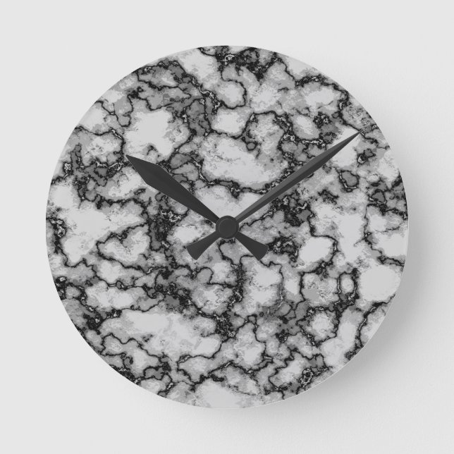 Relógio Redondo  Marble Pattern  (Frente)