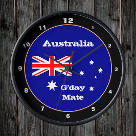 Relógio Redondo Marca australiana designe & G'day Mate, Austrália