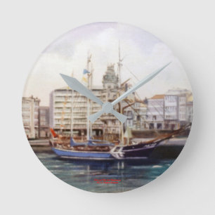 Relógio Redondo Marina/Mariña/Seascape