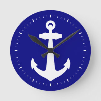 Relógio Redondo Marinho azul
