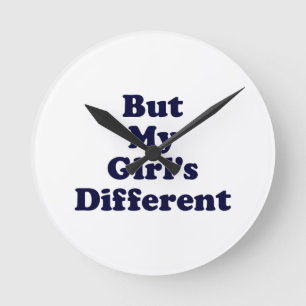 Relógio Redondo Mas minha garota é diferente