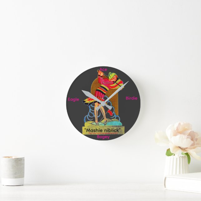 Relógio Redondo "Mashie niblick" Wall Clock (Lar)