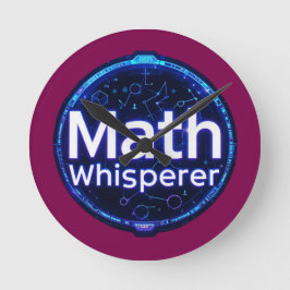 Relógio Redondo Math Teacher Math Whisperer