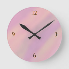 Relógio Redondo Mauve Soft Blush Pink