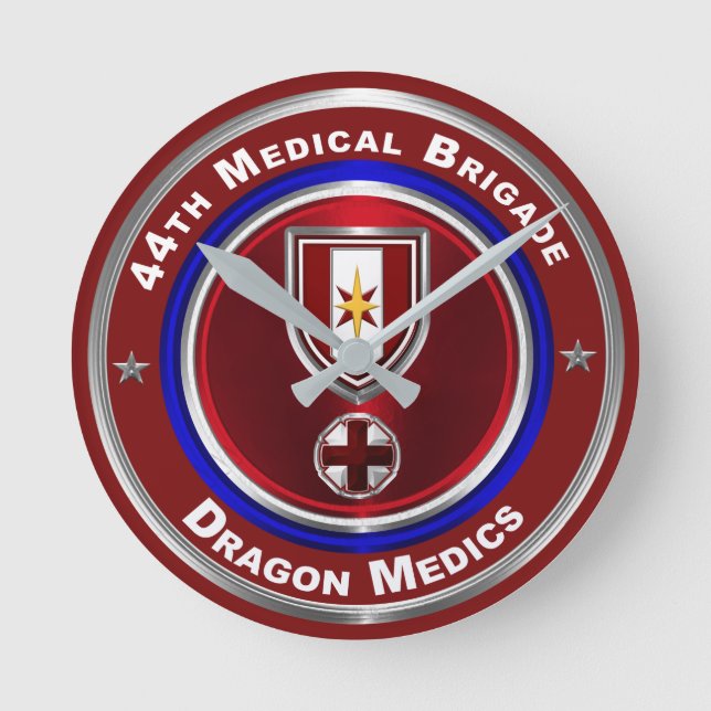 Relógio Redondo Médicos de Dragões da Brigada Médica 44 (Frente)