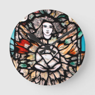 Relógio Redondo Meditação em cores.