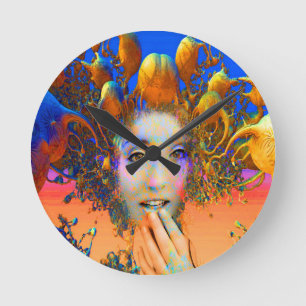 Relógio Redondo Medusa Orgânica