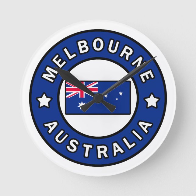 Relógio Redondo Melbourne Austrália (Frente)
