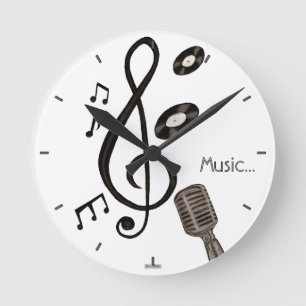 Relógio Redondo Melómano
