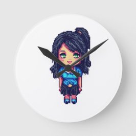 Relógio Redondo Menina bonita
