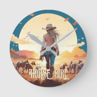 Menina do cavalo Cowgirl amante do cavalo deserto
