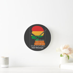 Relógio Redondo Mês da História Negra