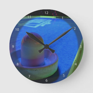 Relógio Redondo mesa de hóquei no ar e balé com iluminação de 