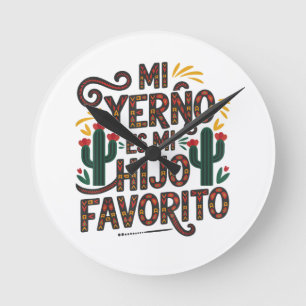 Relógio Redondo Meu genro é filho favorito