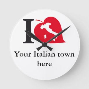 Relógio Redondo Meu pulso de disparo italiano da cidade