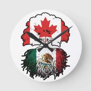 Relógio Redondo México, México, Canadá, Canadá, Sinalizador de Raí