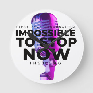 Relógio Redondo Microphone