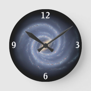 Relógio Redondo Milky Way spiral clock