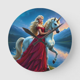 Relógio Redondo Minha Senhora Unicorn