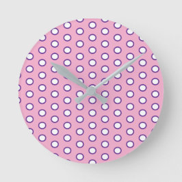Relógio Redondo Minimal Polka Dot round clock