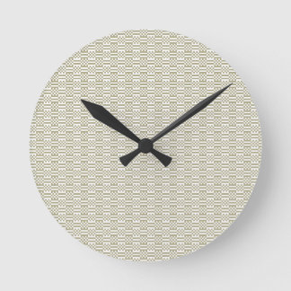 Relógio Redondo Minimalist Sage Green Geometric Wall Clock