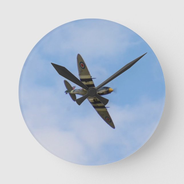Relógio Redondo Modelo do Spitfire MK IX MK923 (Frente)
