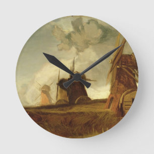 Relógio Redondo Moinhos nos Fens, Croyland da drenagem,