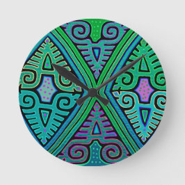 Relógio Redondo Mola de diamante Kuna indiano