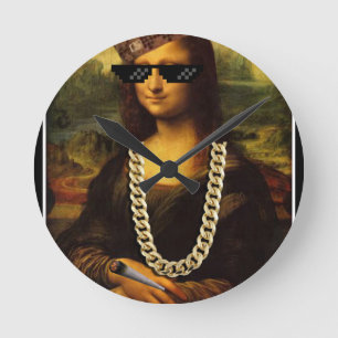 Relógio Redondo Mona Lisa Thug Life Art Life