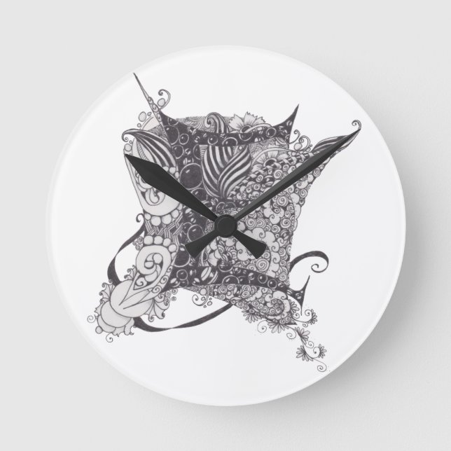 Relógio Redondo Monograma E (Frente)