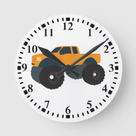 Relógio Redondo Monster Truck Vehicle