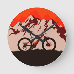 Relógio Redondo Montanha Adventure Bike