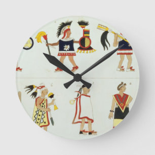 Relógio Redondo Montezuma II (1466-1520) como representado no anon