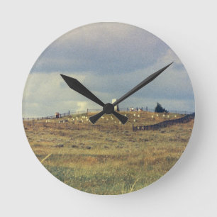 Relógio Redondo Monumento nacional do campo de batalha do Little