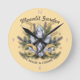 Relógio Redondo Moonlit Garden Crystal Bouquet - Herbal Magic