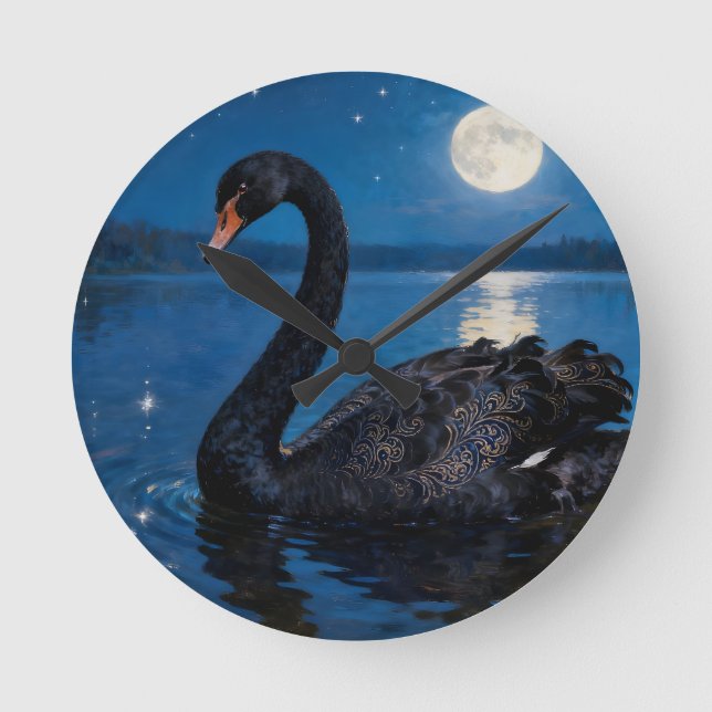 Relógio Redondo Moonlit Swim (Frente)