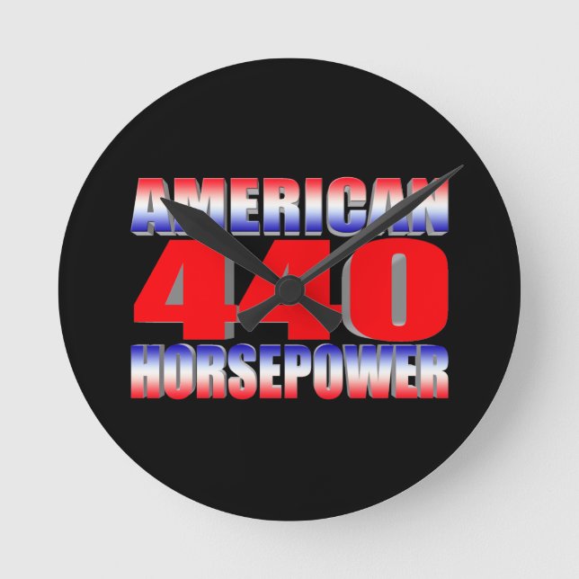 Relógio Redondo Mopar 440 Dodge (Frente)