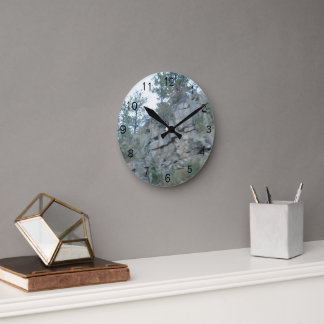 Relógio Redondo Mountainous Acrylic Wall Clock