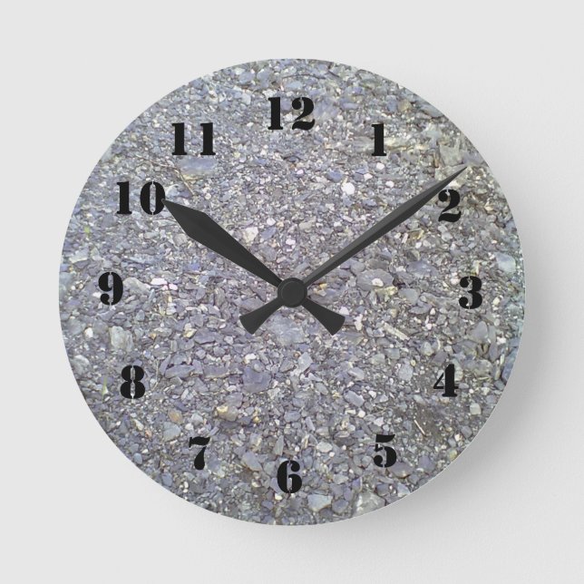 Relógio Redondo Muitos de pedra (Frente)