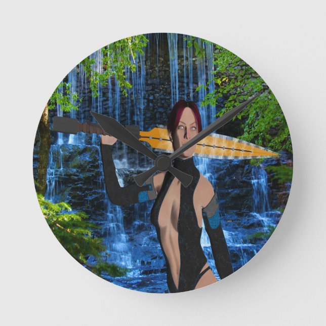 Relógio Redondo Mulher amazônica (Frente)